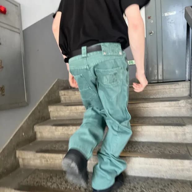 (구매) 플라스틱프로덕트 카프 포켓 팬츠 에메랄드