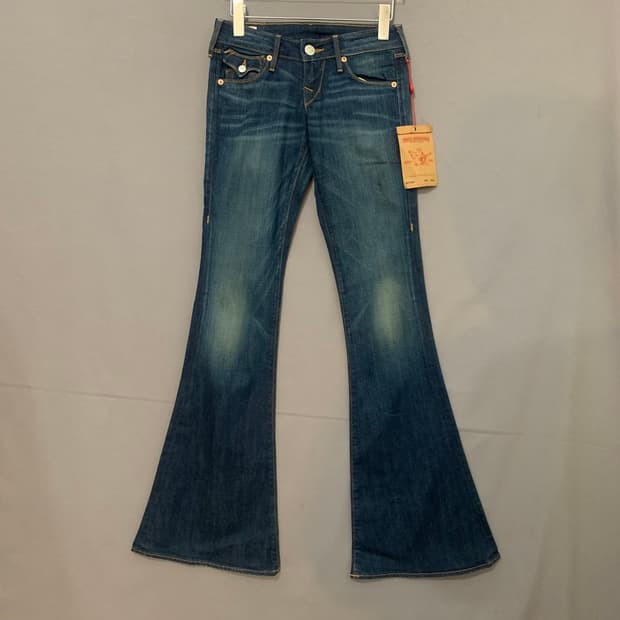 새상품 24인치 트루릴리전 캐리 스판 부츠컷 데님 청바지