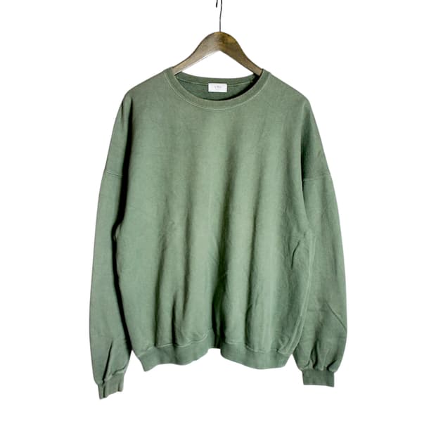 우루 도쿄 가먼트 다이 가공 스웻셔츠