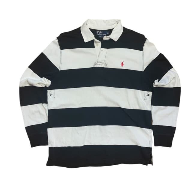 폴로 랄프로렌 스트라이프 럭비티
