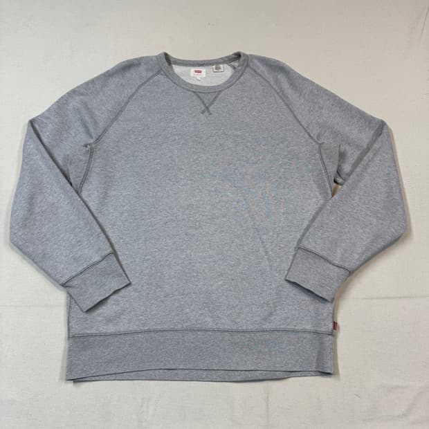 L) 리바이스 그레이 맨투맨 티셔츠