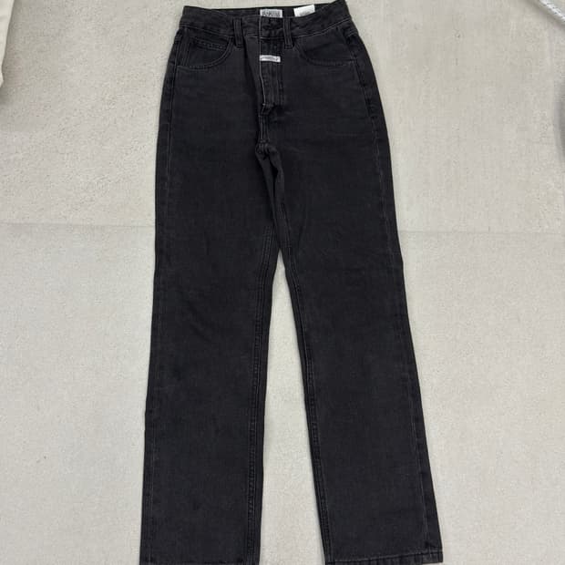 마리떼 슬림 스트레이트 블랙데님 25