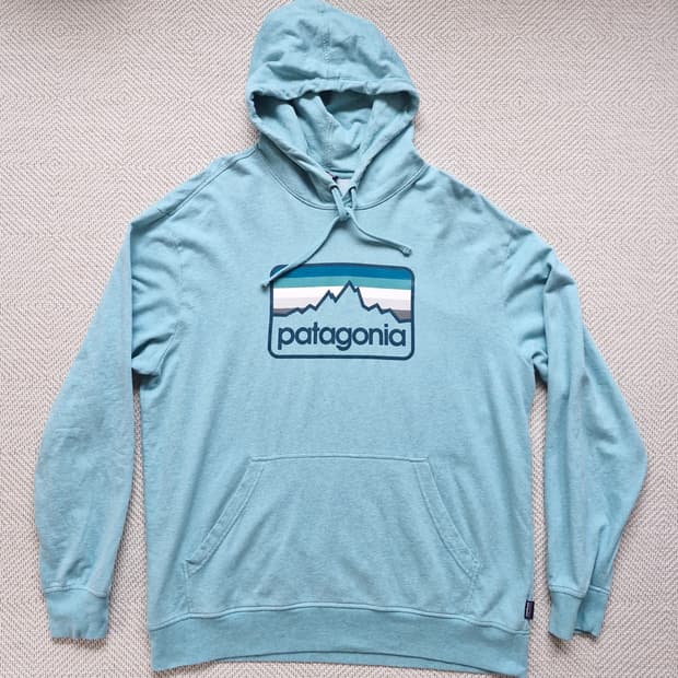 파타고니아 로고 badge 후드티 L