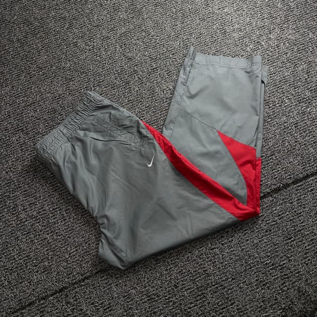 나이키 스우시 자수로고 립스탑 밴딩 트랙팬츠 4057