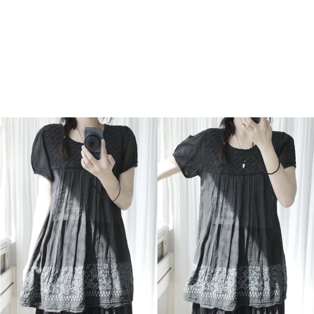 Black vintage blouse