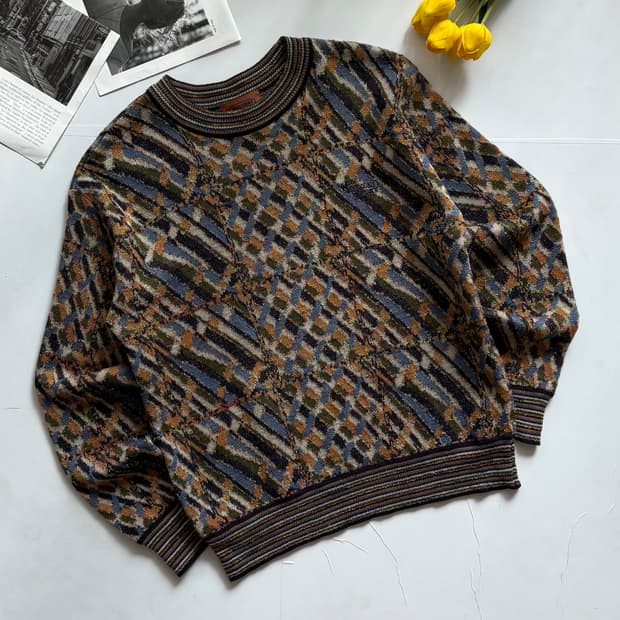 Missoni 미쏘니 스포츠 패턴 스웨터 니트