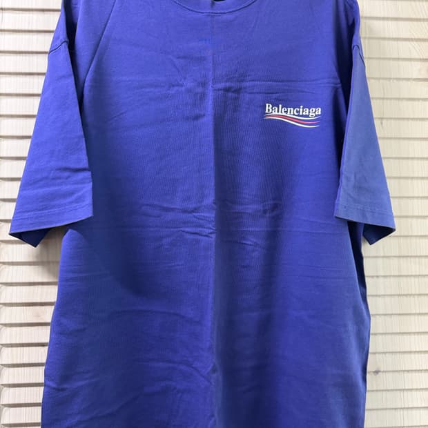 발렌시아가 웨이브로고 반팔 XS