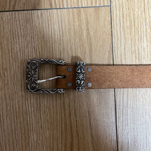 틸레이트 삼오세공 실버 벨트 L