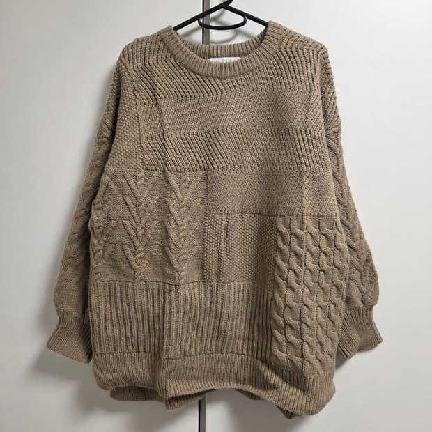 American Holic 케이블 울 니트 M-슬림L(95-100)