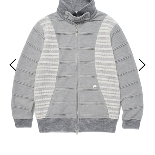 허그유어스킨 플랩 니트 집업 그레이