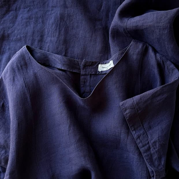 Linen wide design onepiece