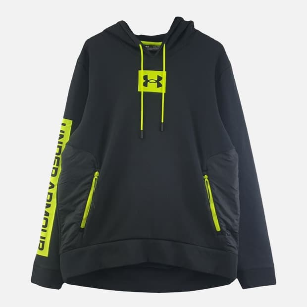 언더아머 블랙 남자 후드티 XXL N9325