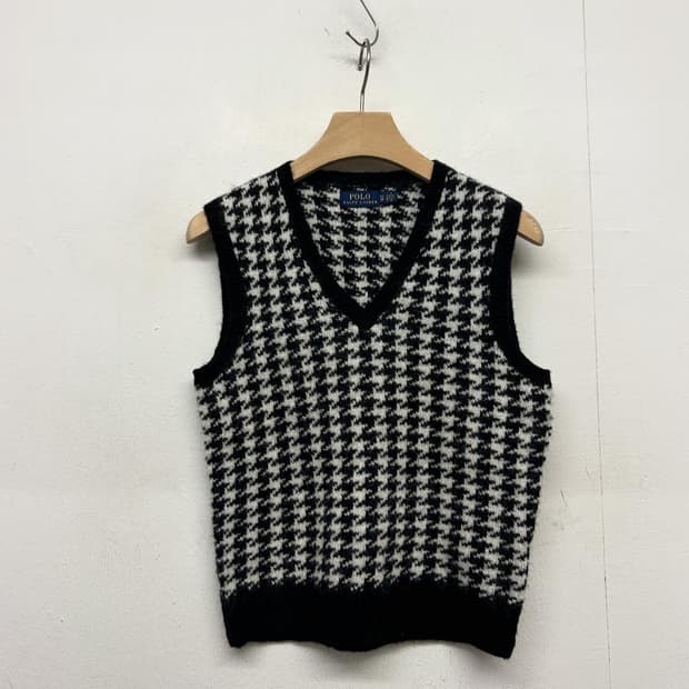폴로 랄프로렌 하운드투스 체크 니트베스트