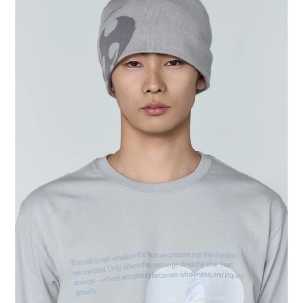 산산기어 로고 비니 그레이 LOGO BEANIE [LIGHT GREY]_