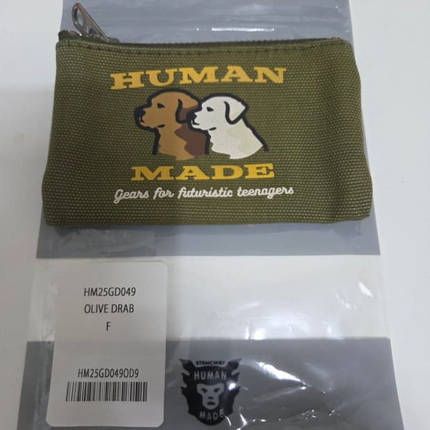 휴먼 메이드 카드 케이스 올리브 드랩