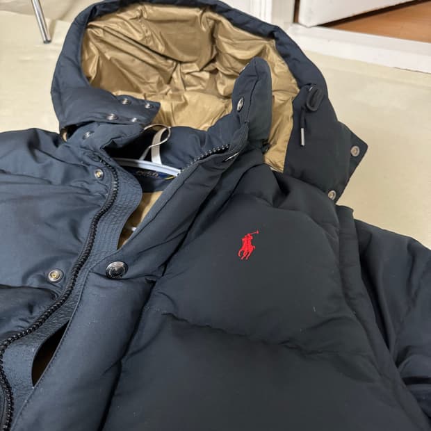 폴로 네이비 볼더 패딩 L