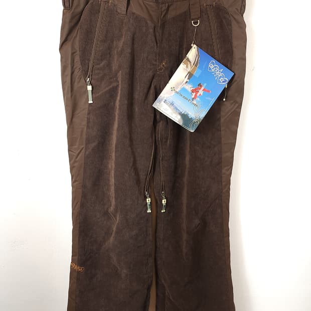 Cold as Ice 브라운코튼 코듀로이 스키.보드팬츠 35인치