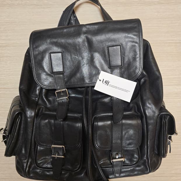 생로랑 13ss 에디슬리먼 레더 백팩