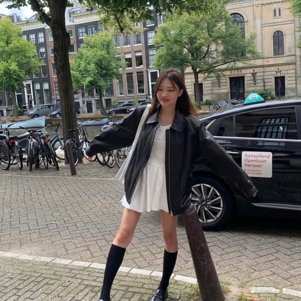 타낫 니더 오버핏 레더 자켓 Nether leather jacket