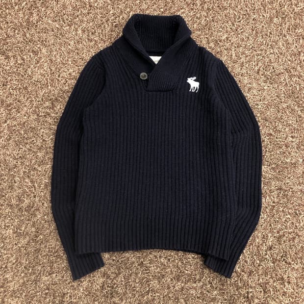 아베크롬비 울 숄카라 니트