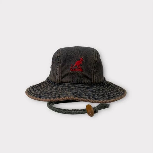 캉골 빈티지 데님 워시드 버킷햇 (1745)