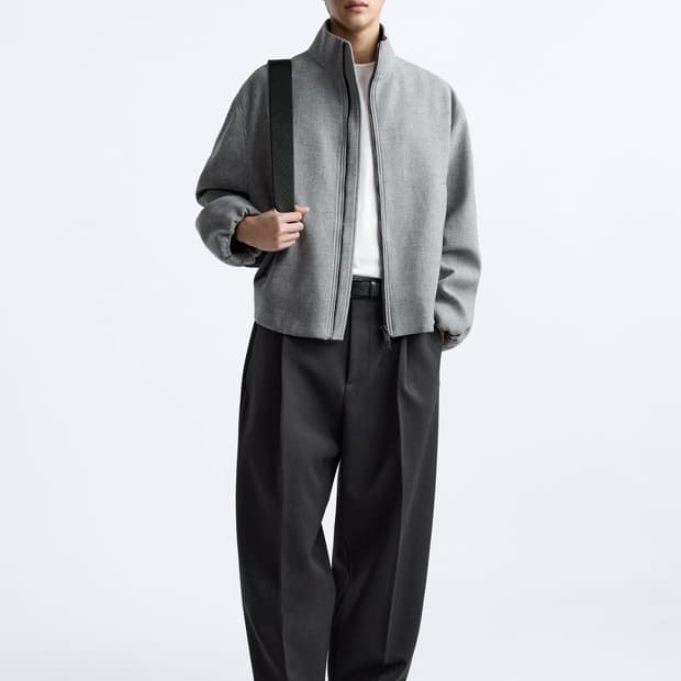 Zara x Studio Nicholson 그레이 스트럭처 점퍼