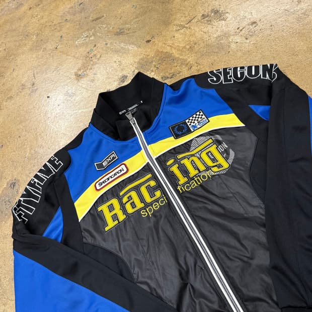 [정품/105] EXR 레이싱 스타일 블루종 자켓 b14