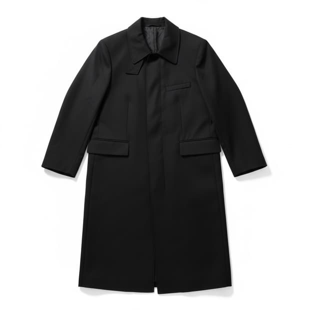 노이어 버진 울 오버사이즈 블랙 코트 48