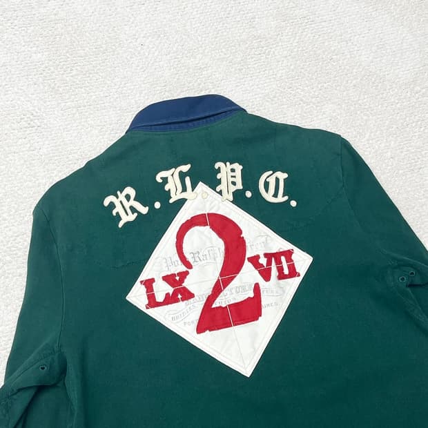 폴로 랄프로렌 그린 올드런던 럭비 스웻셔츠