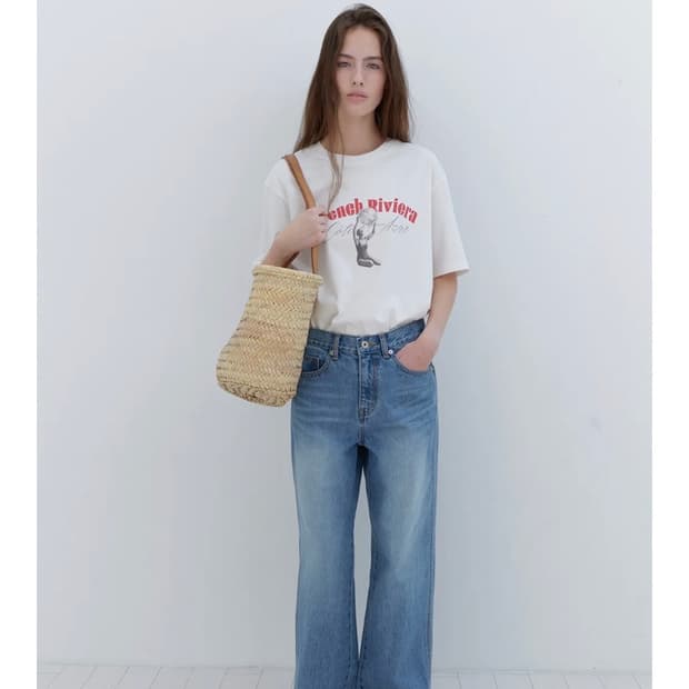 lo61 엘오61 Pien Wide-leg Denim