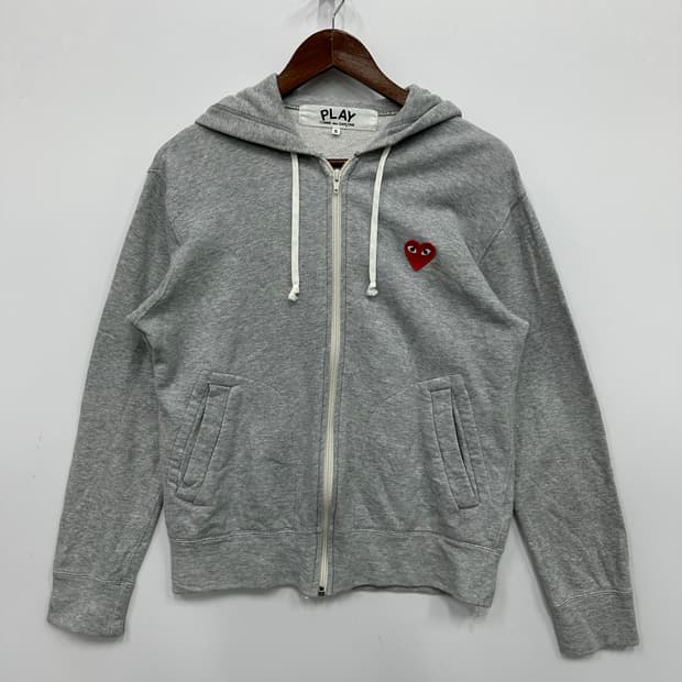 꼼데가르송 그레이 후드집업