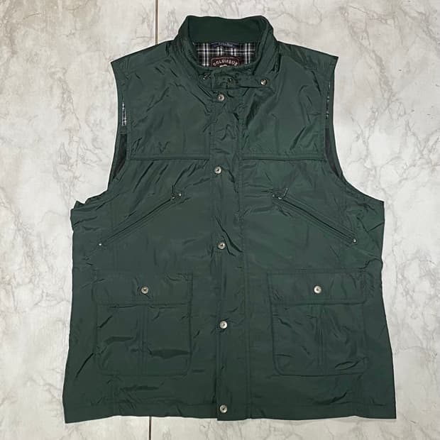 빈티지 그린 베스트 조끼 100 ~ 105