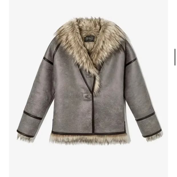 오픈와이와이 리버서블 퍼자켓 (사이즈 교환 받음)