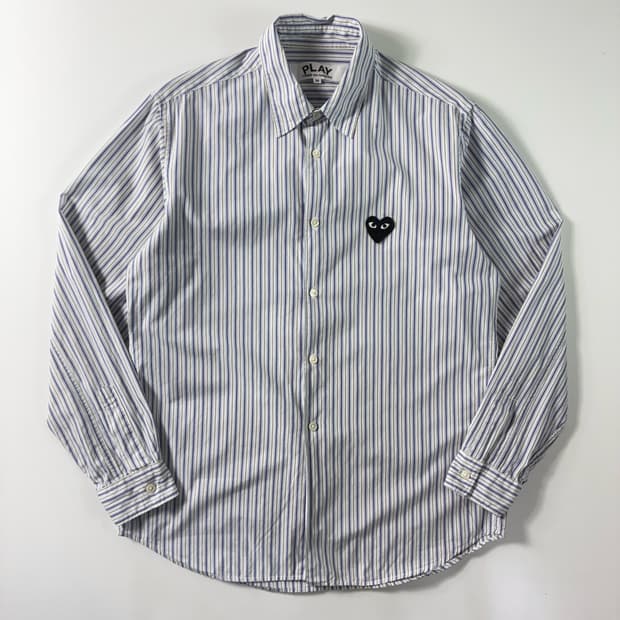 Comme des Garcons  꼼데가르송 블랙와펜 스트라이프 셔츠