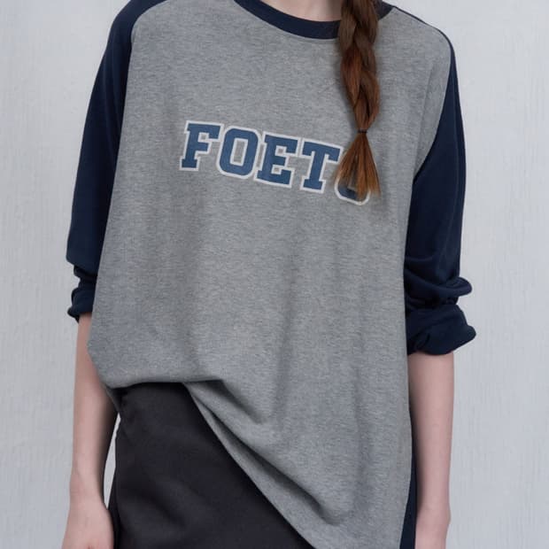포에토 SAME POINT REGLAN TEE - GREY