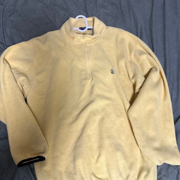 Made in usa 노티카 옐로우 하프집업 플리스 XL