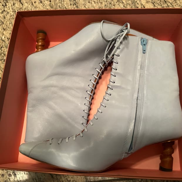 레지나표 시몬 앵클부츠 39 스카이블루