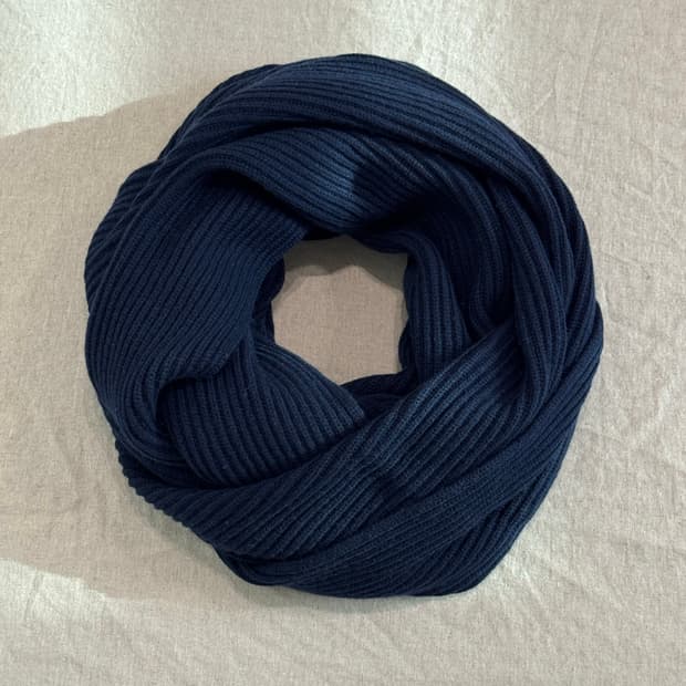 솔로이스트 14aw 캐시미어 넥워머 네이비