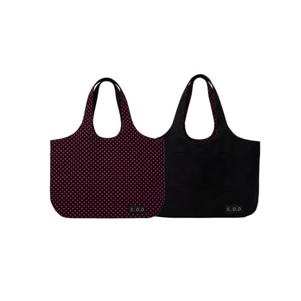 S.O.O Reversible Pink & Black Tote Bag