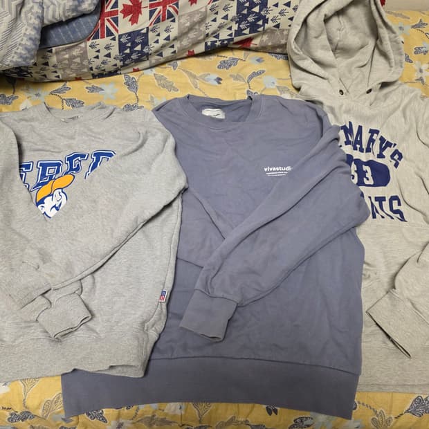 브랜드 맨투맨 후드티  3종 일괄 판매