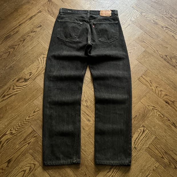 [33]90's 리바이스 501 Made in USA 흑청 데님팬츠 S5