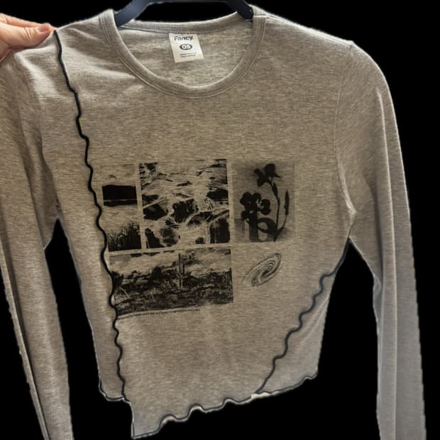 팬시클럽 롱슬리브 그레이