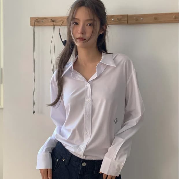 시티브리즈 링클프리 베이직셔츠 화이트