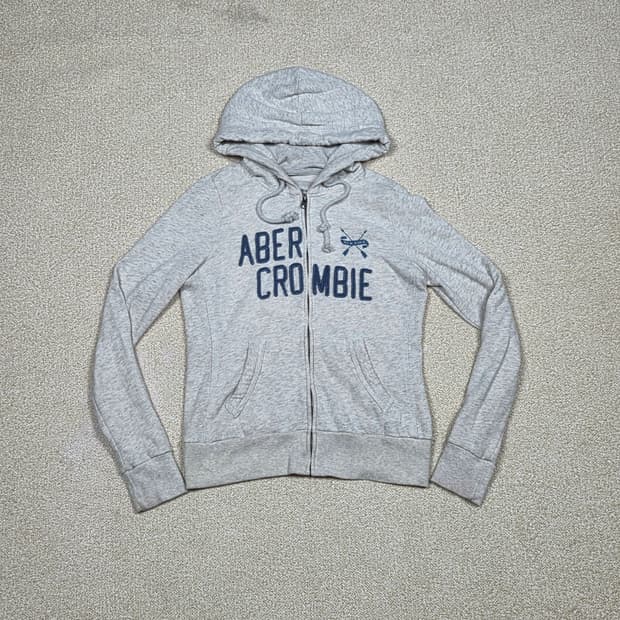 [아베크롬비] 빅로고 아플리케 후드 집업 | A00165