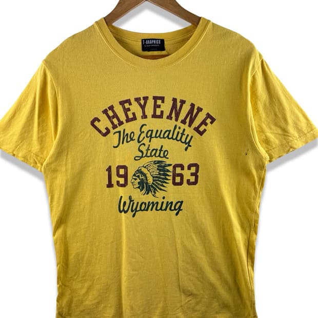 JPN 인디언 옐로우 반팔 티셔츠2472