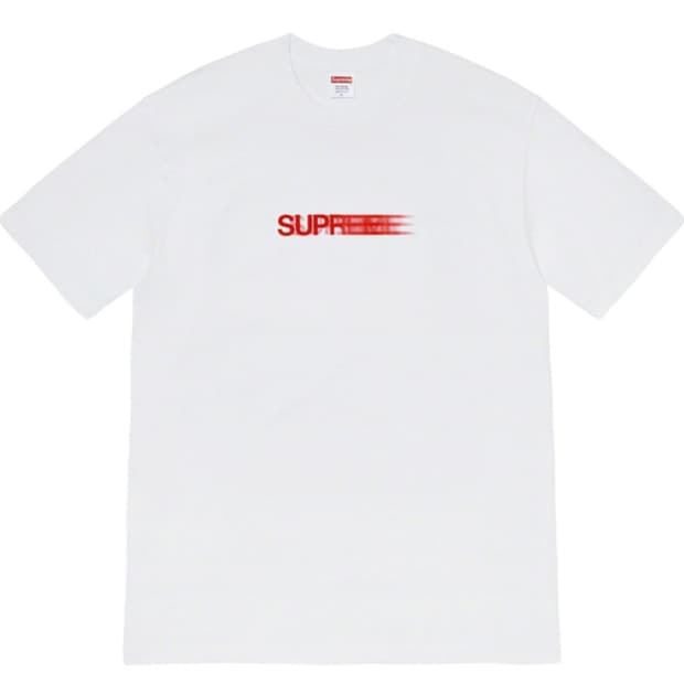 슈프림 20SS 모션로고 흰빨