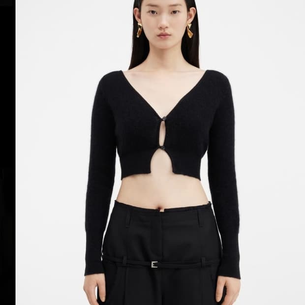 자크뮈스 알주 블랙 가디건 38