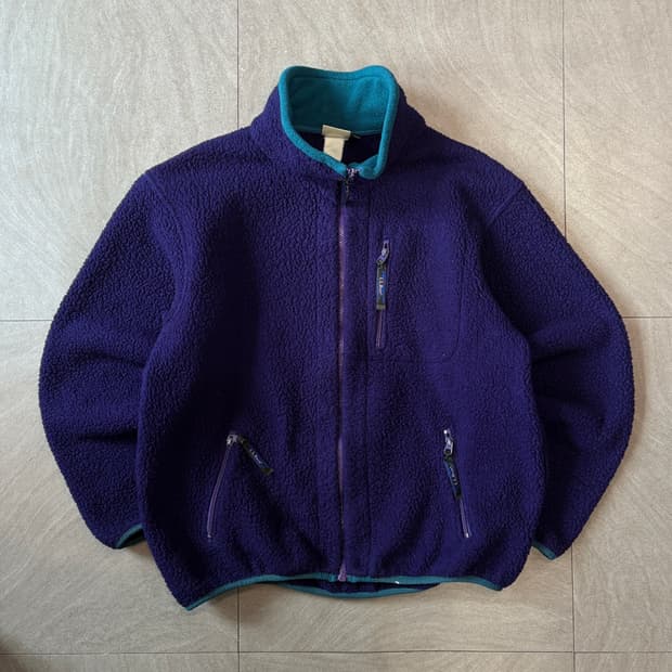 90s L.L.bean 90년대 생산 엘엘빈 퍼플 딥 파일 플리스 신칠라