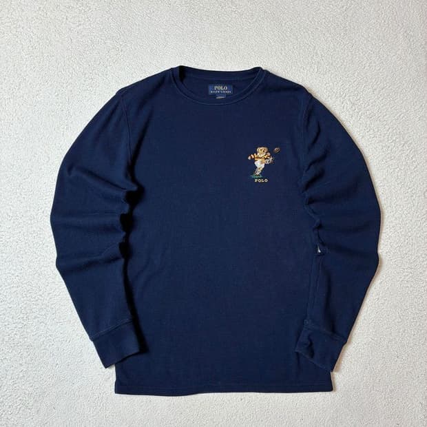 폴로 랄프로렌 시그니처 베어 와플 롱슬리브 PN7392