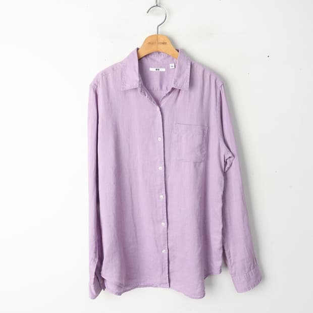 66/유니클로 린넨100 셔츠